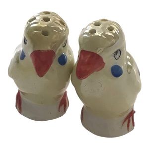 Vintage Porcelain Lusterware Salt & Pepper Shakers